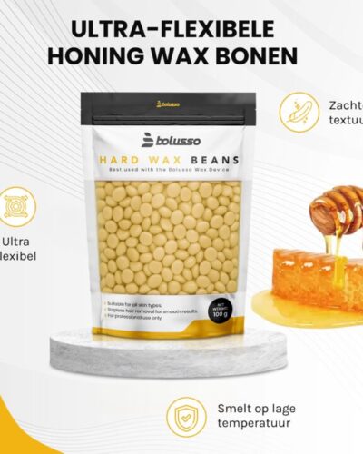 Bolusso - 100g Honing Wax Bonen Voor Wax apparaat 3 Bolusso - 100g Honing Wax Bonen Voor Wax apparaat - Afbeelding 2
